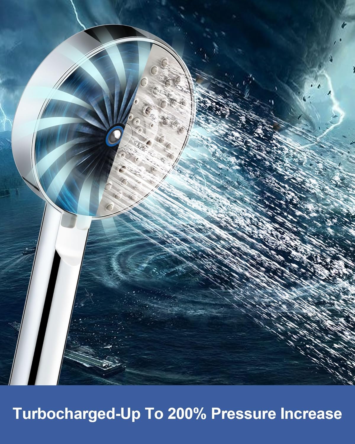 Thumbnail 3 de Magichome Shower Head and Hose 2M — High Pressure, 5 Spray Modes, Universal UK Fit