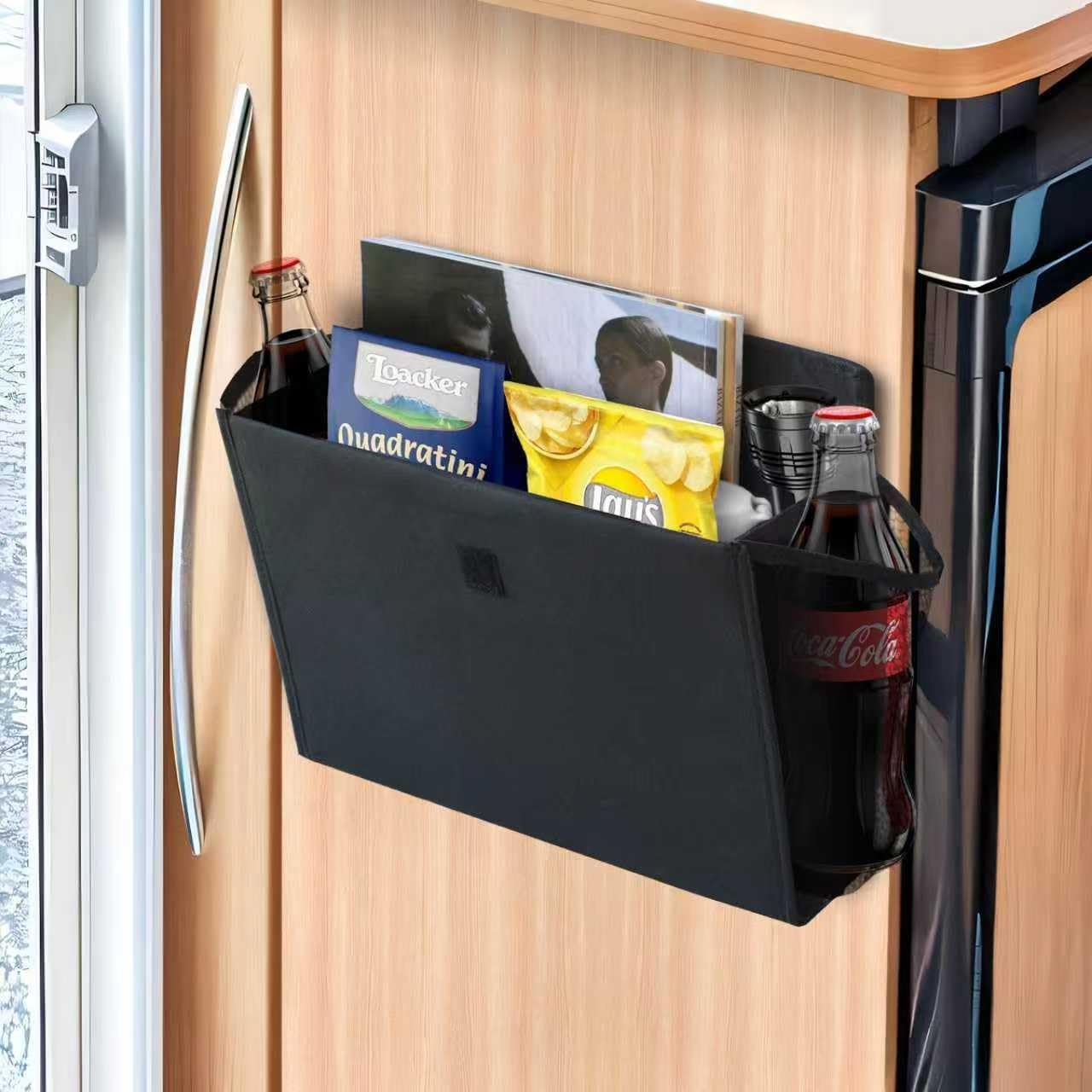 Detalle de Domemit väggorganiserare för husbil, hopfällbar och självhäftande, 2-pack