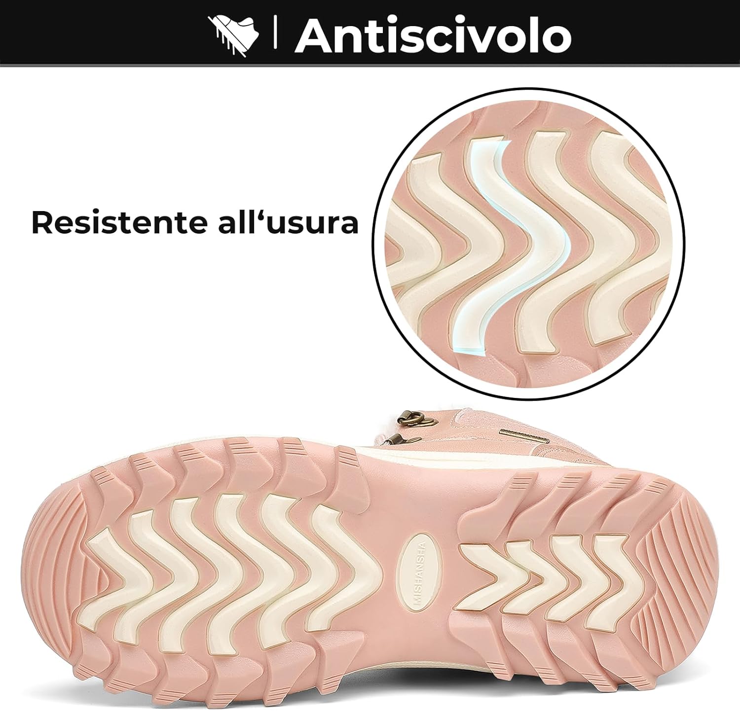 Thumbnail 5 de Mishansha Stivali da neve imbottiti uomo/donna 36-48