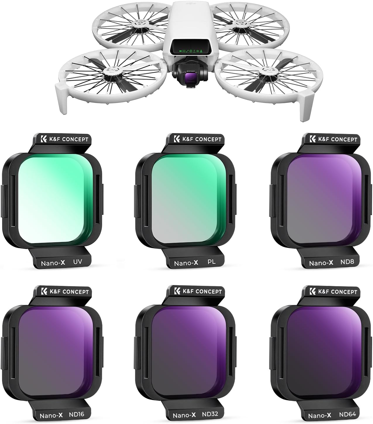 Detalle de K&F CONCEPT ND Filter 6er DJI Flip