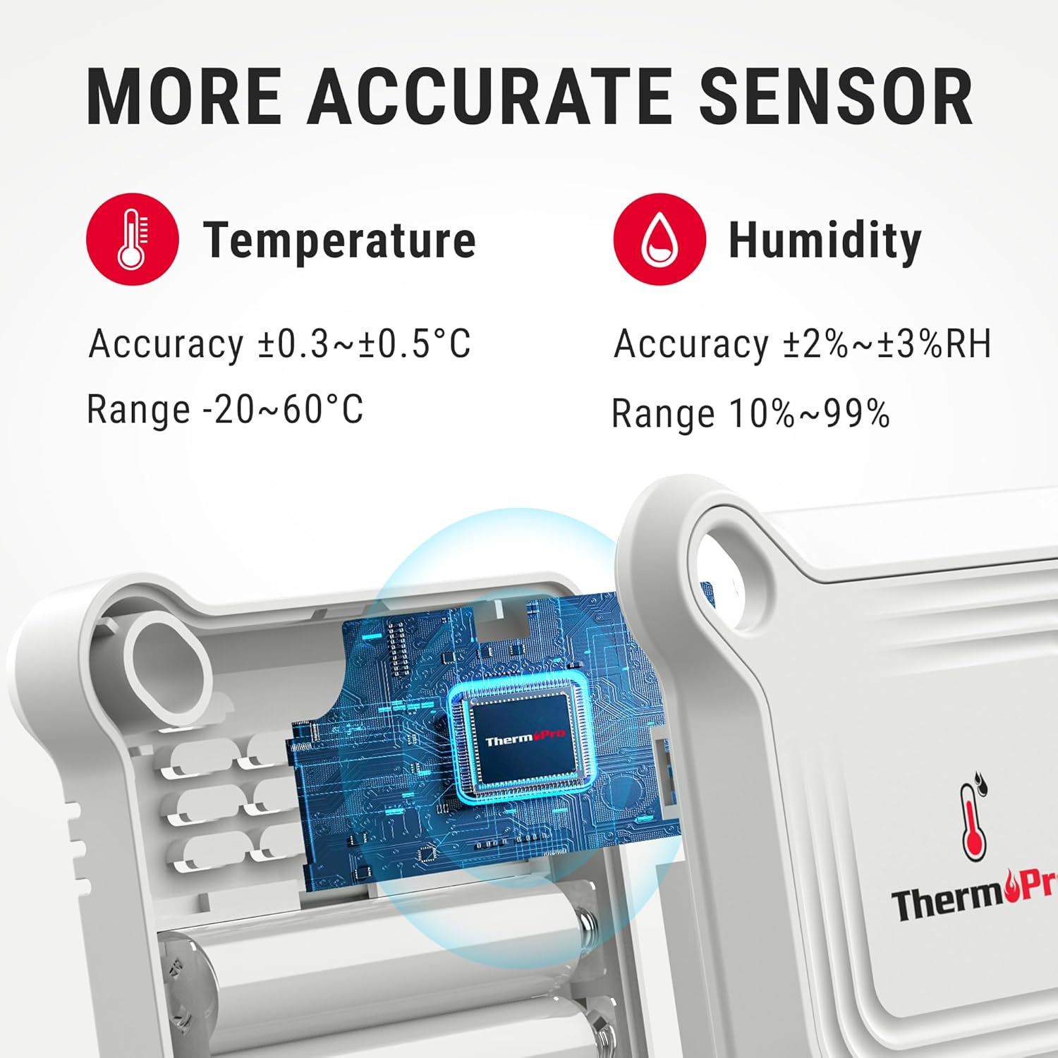 Thumbnail 1 de ThermoPro TP351 Bluetooth Hygrometer 80M range