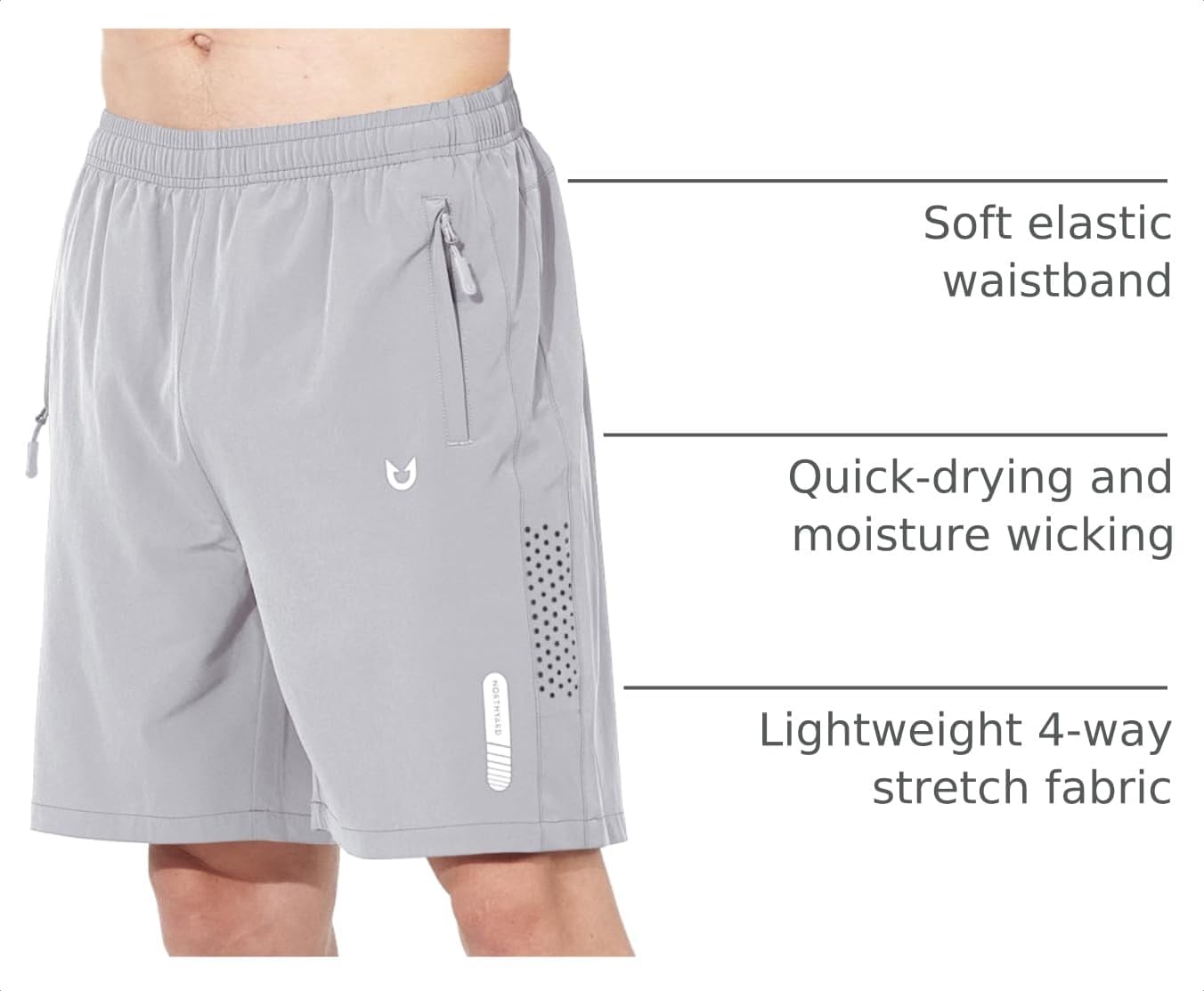 Detalle de NORTHYARD Men's Athletic Shorts in Polyester Blend