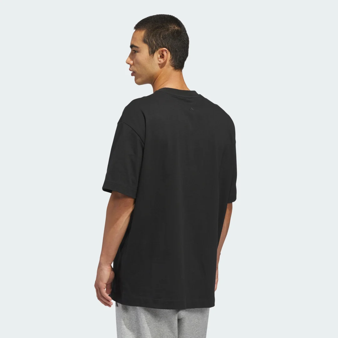 Detalle 2 de Adidas Camiseta de baloncesto negra