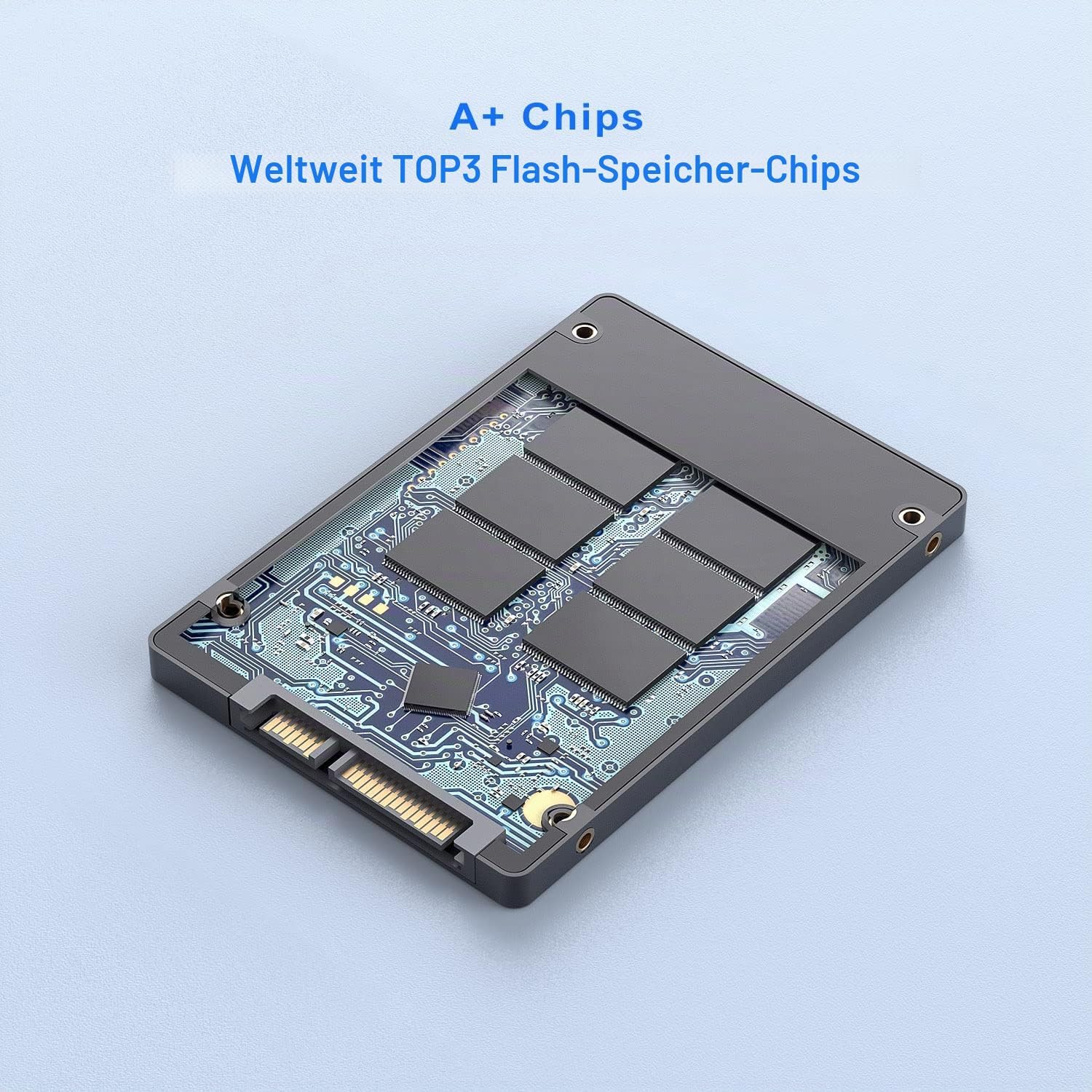 Detalle 2 de Vansuny Intern SSD 256GB 2,5 Zoll SATA III – schneller Speicher für PC und Laptop