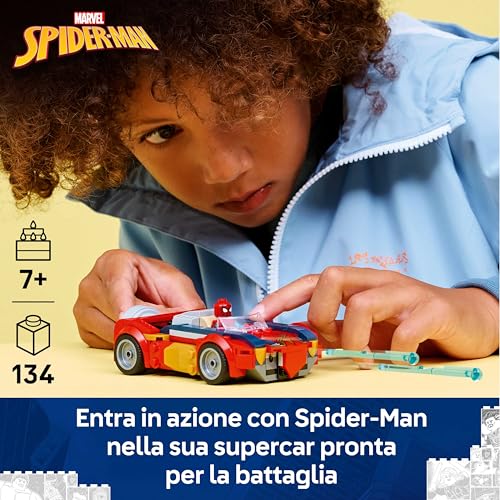 Detalle 2 de LEGO Marvel Auto di Spider-Man vs. Venomized Wolverine – Set 76336