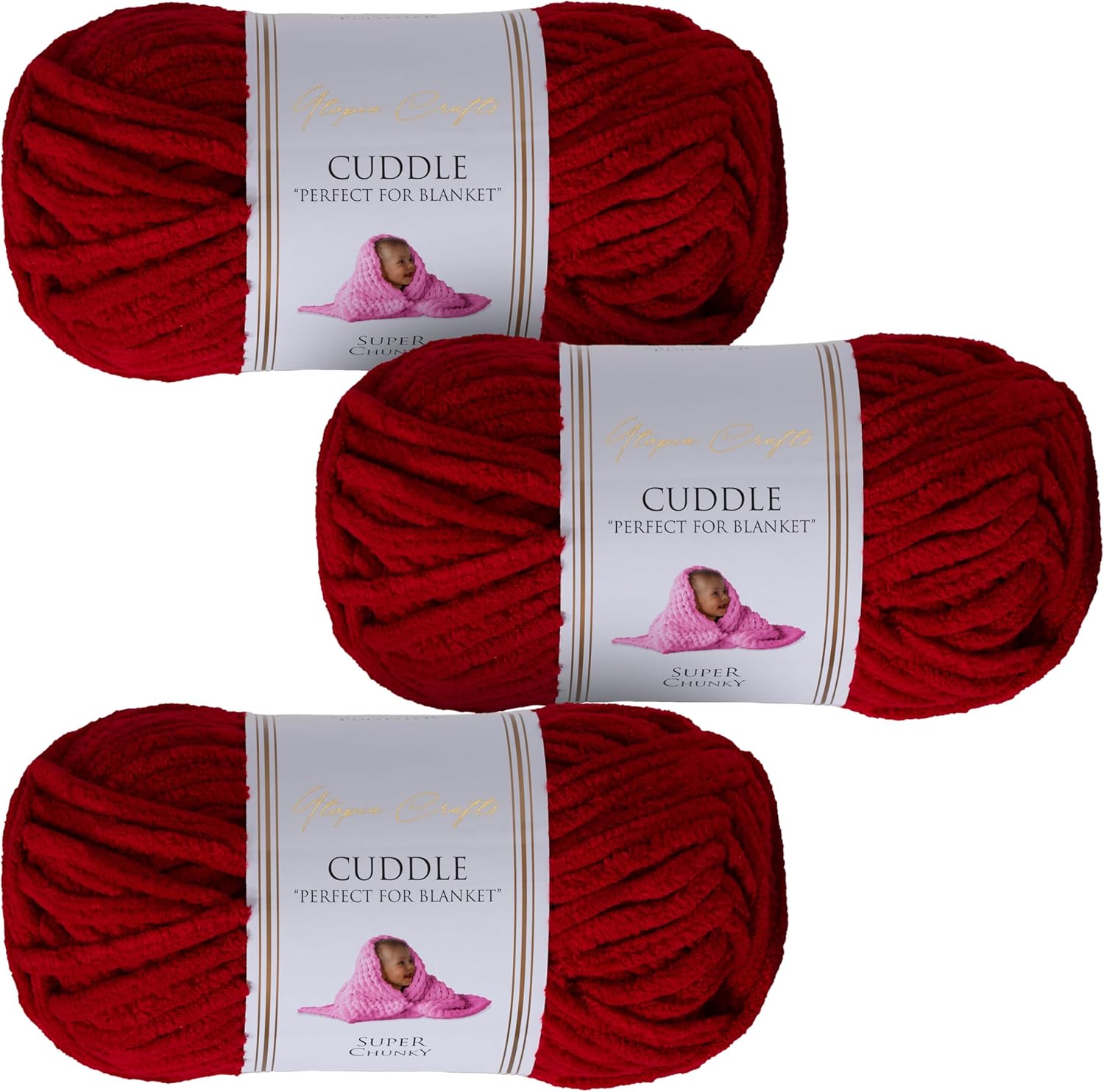 Thumbnail 4 de Utopia Crafts Cuddle Laine Chenille 100 g ⚙️