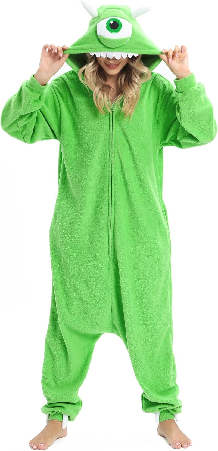 Detalle 2 de NAITOKE Animal Onesie Halloween Pajamas for Adults, Machine Washable