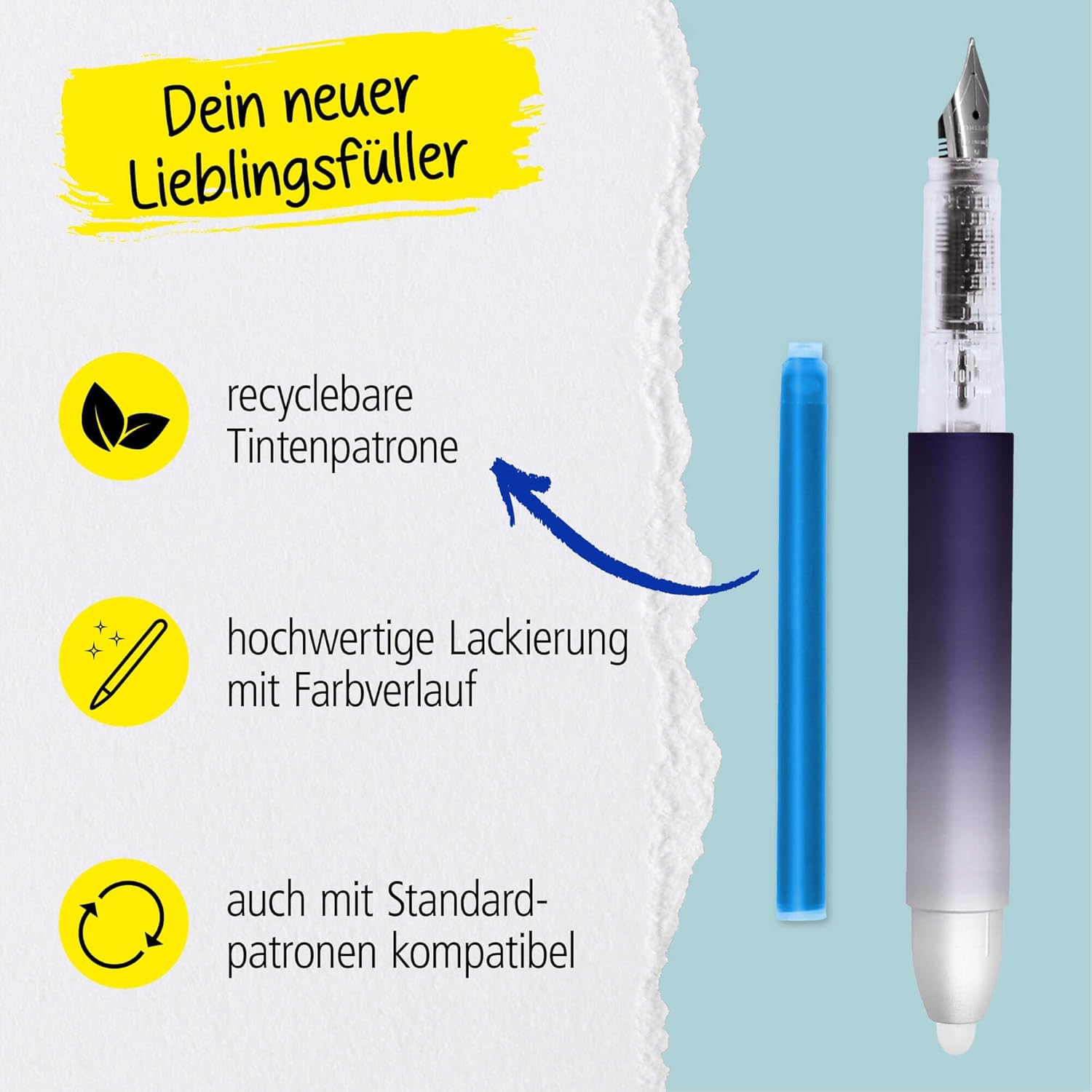 Thumbnail 5 de Online Füllhalter magiXX Lavender I löschbare Tinte
