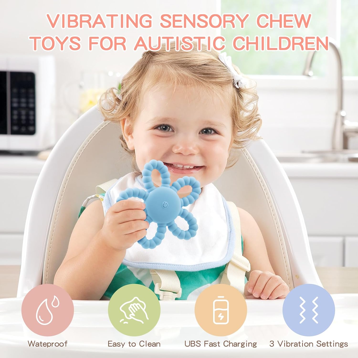 Detalle 2 de VViN Vibrating Sensory Chew Toy for 12–24 months