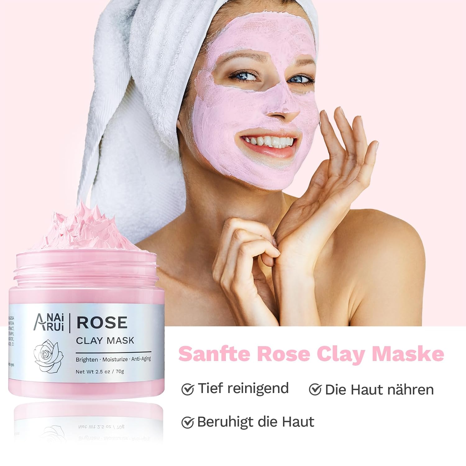 Detalle 2 de ANAiRUi Kurkuma Maske Rose 210 g