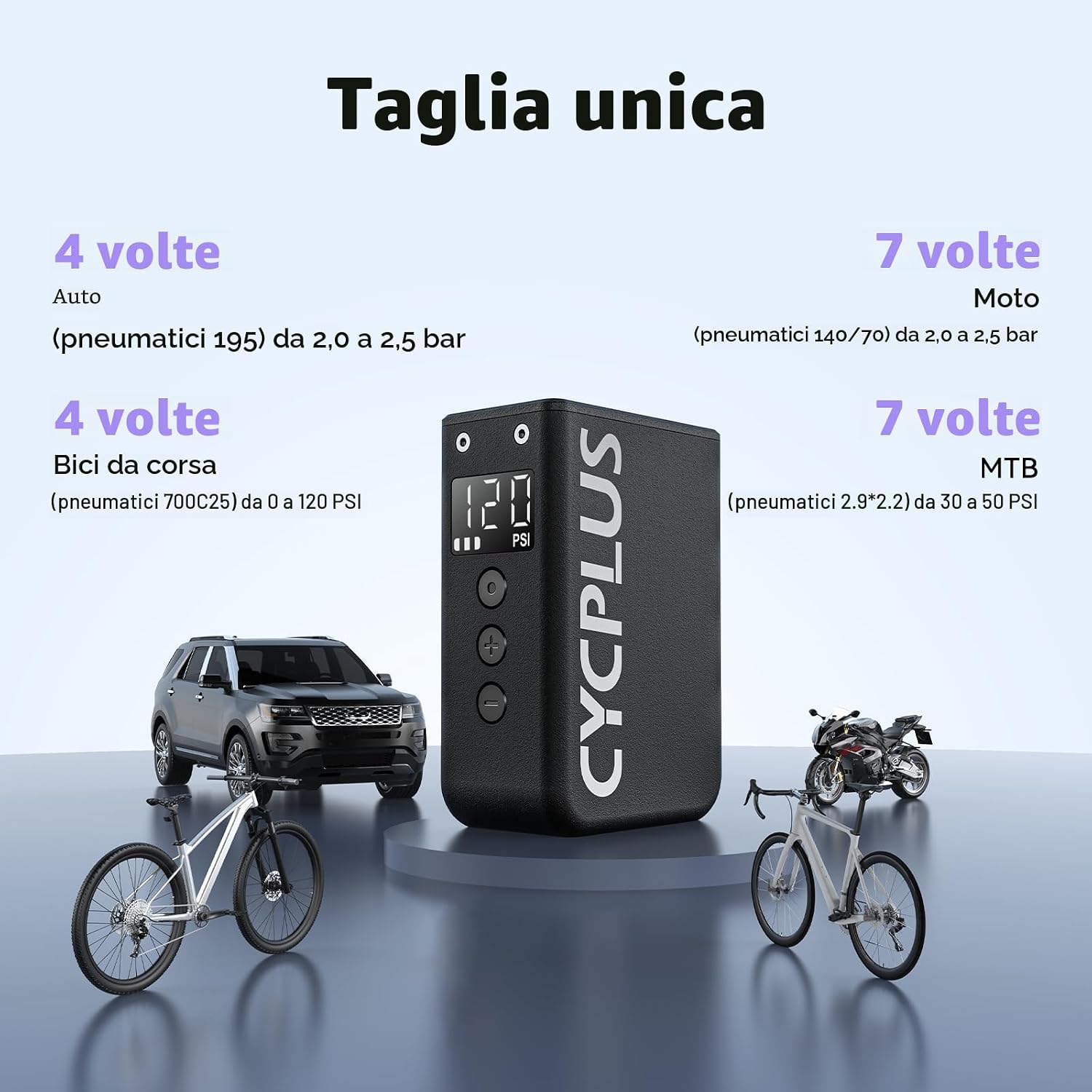 Thumbnail 4 de CYCPLUS Tiny Pump 120 PSI mini pompa