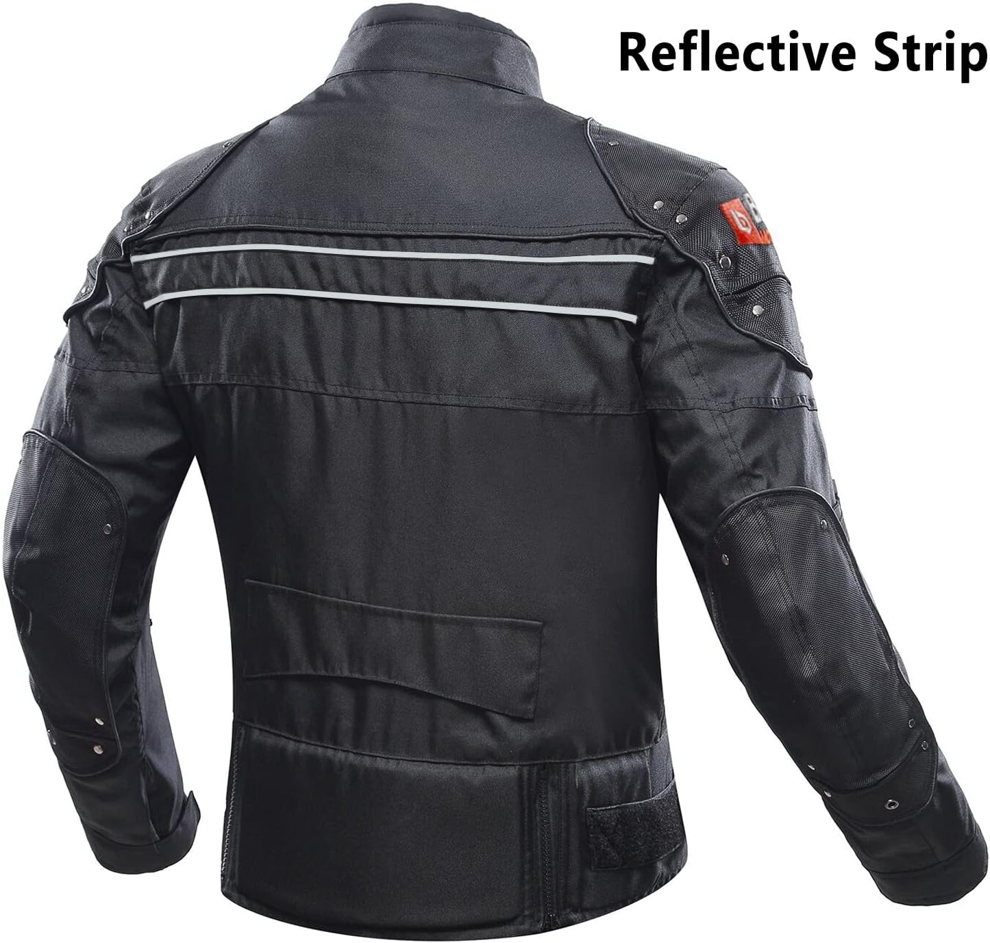 Thumbnail 2 de BORLENI Giacca da moto uomo tutte le stagioni con protezioni CE e gilet termico removibile