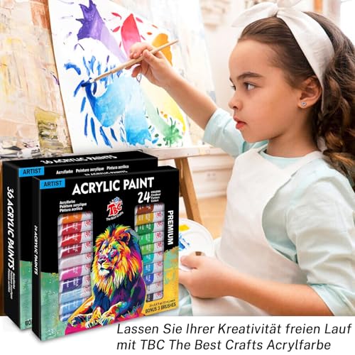 Thumbnail 5 de TBC The Best Crafts Pintura Acrílica 24 tubos 🎨