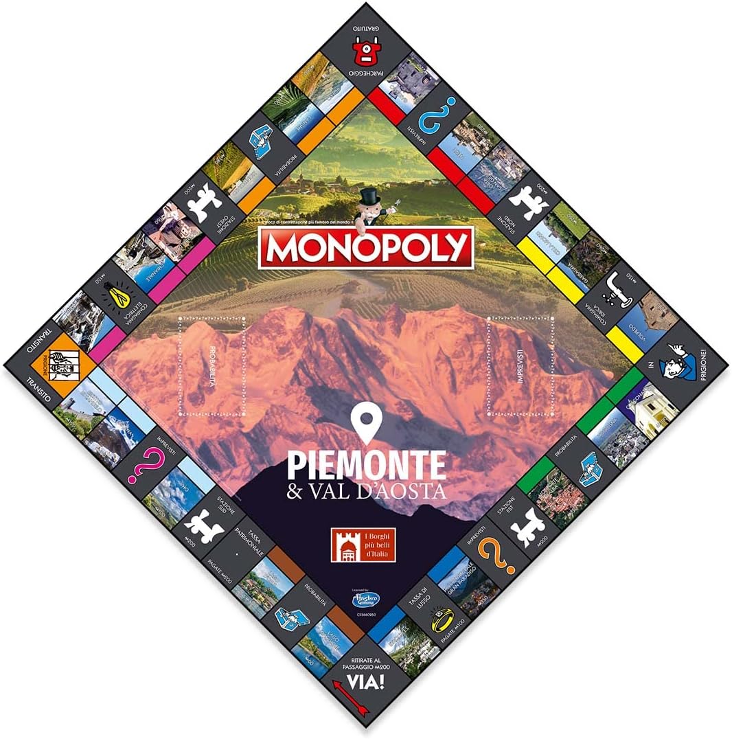 Thumbnail 1 de Winning Moves Monopoly Piemonte e Val D'aosta – Giochi da Tavolo per 2-6 Persone, Età 8+
