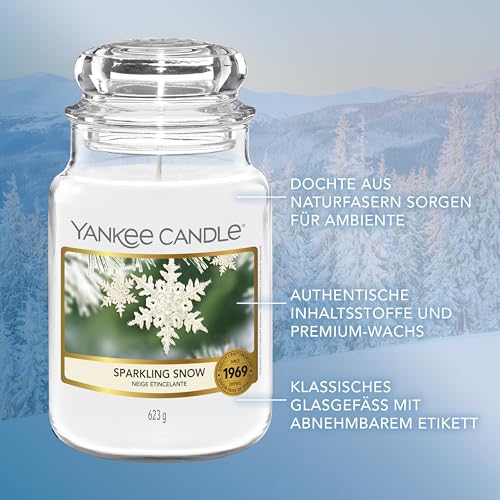 Detalle de Yankee Candle Duftkerze im Glas Sparkling Snow
