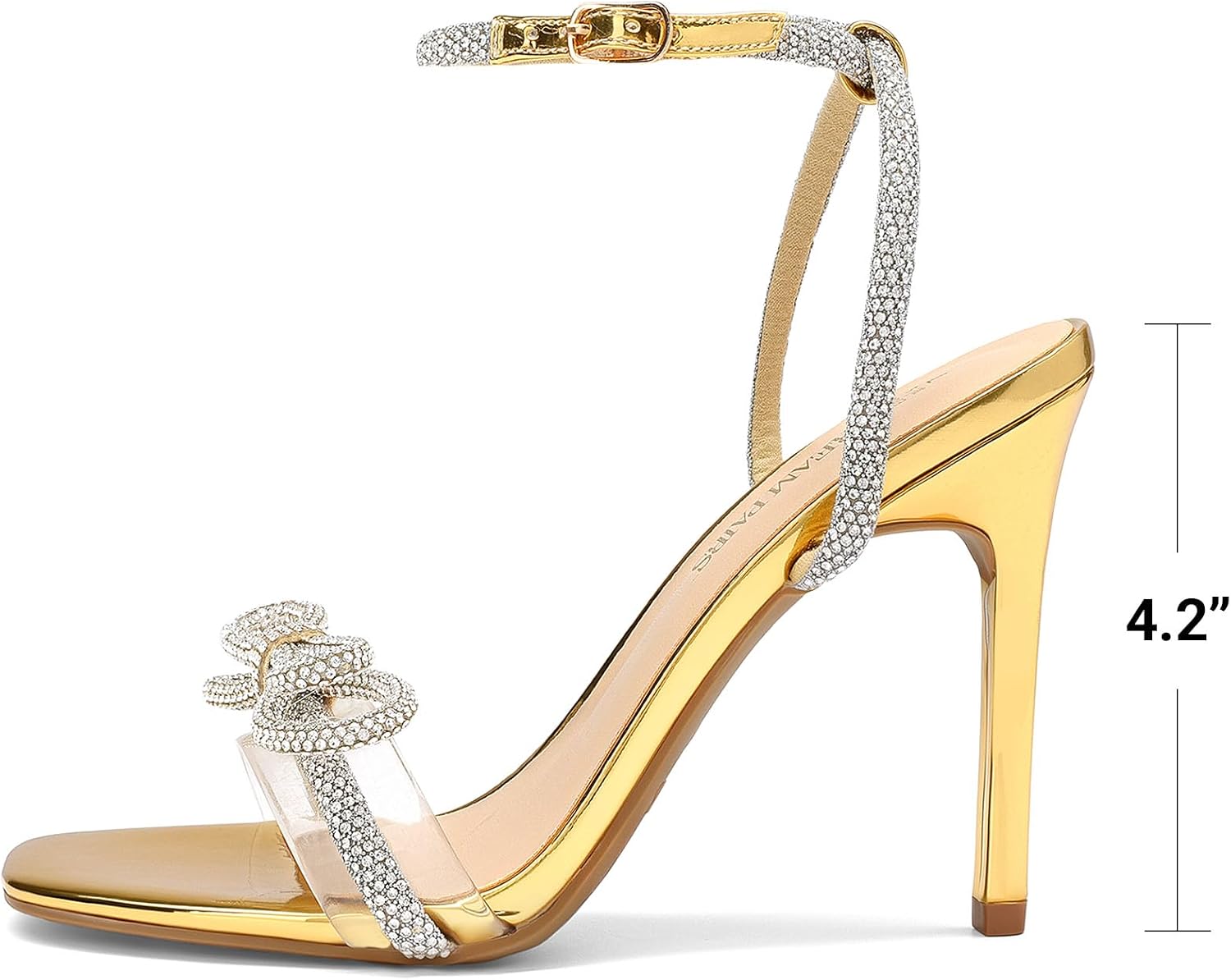 Thumbnail 6 de Double Bowknots Crystal Sandals, 3.94
