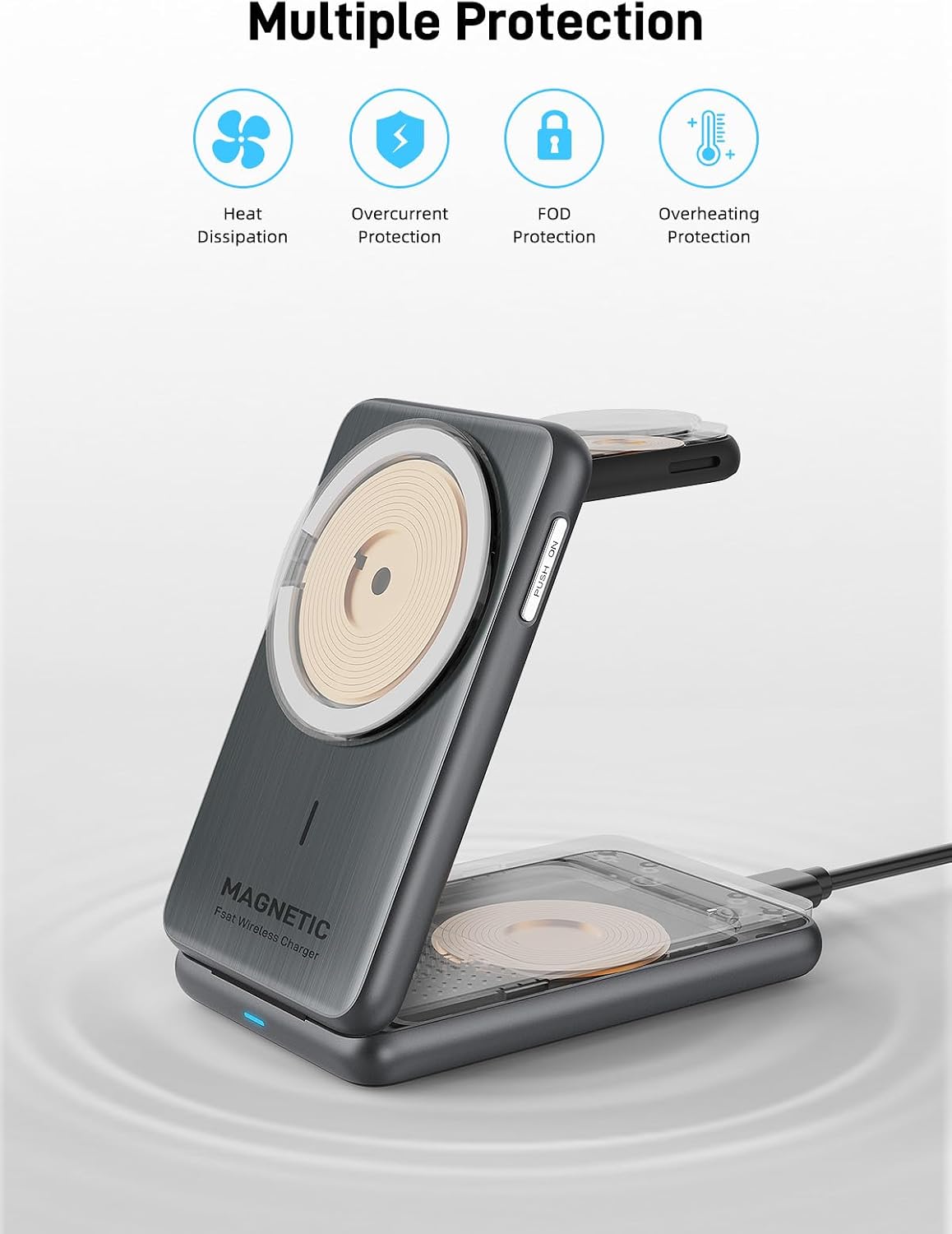 Thumbnail 6 de Kabellose 3‑in‑1 MagSafe Ladegerät von ZenGoose – Ladeabenteuer für iPhone, AirPods & Apple Watch