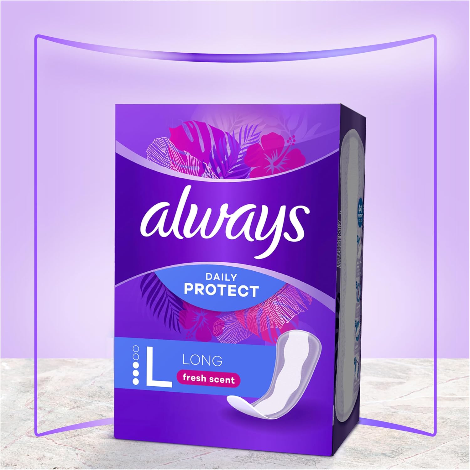 Detalle 2 de Always Daily Fresh trosskydd normal, parfymfria, 76-pack