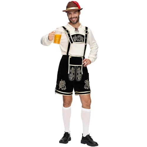 Thumbnail 7 de Spooktacular Creations Bavarian Beer Costume for Men with Hat, Shirt and Vest (Size S) – Oktoberfest Inspired Fancy Dress