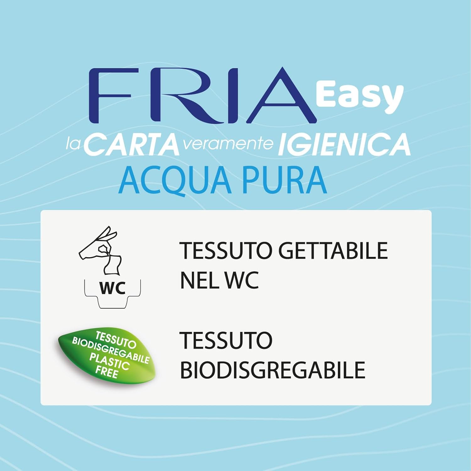 Detalle de Fria Easy Carta Igienica Umidificata con Acqua Pura ad Effetto Calmante – 50 Salviette