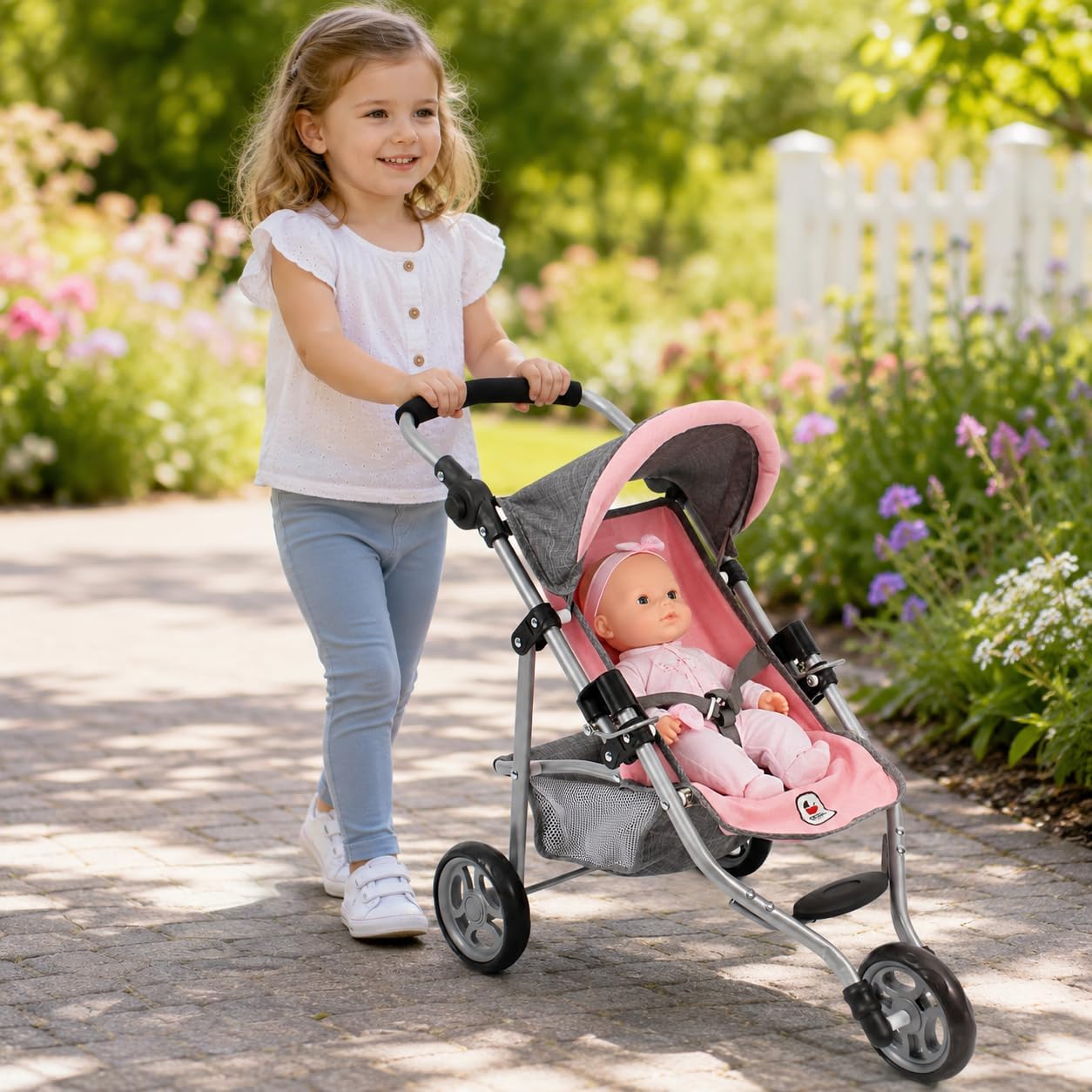 Thumbnail 2 de Bayer Chic 2000 -61215 Lola joggingpoppenwagen, verstelbare duwstang
