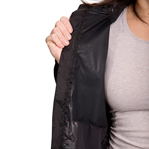 Thumbnail 4 de Trespass Womens Waterproof Packaway Jacket Qikpac Black, Size 18