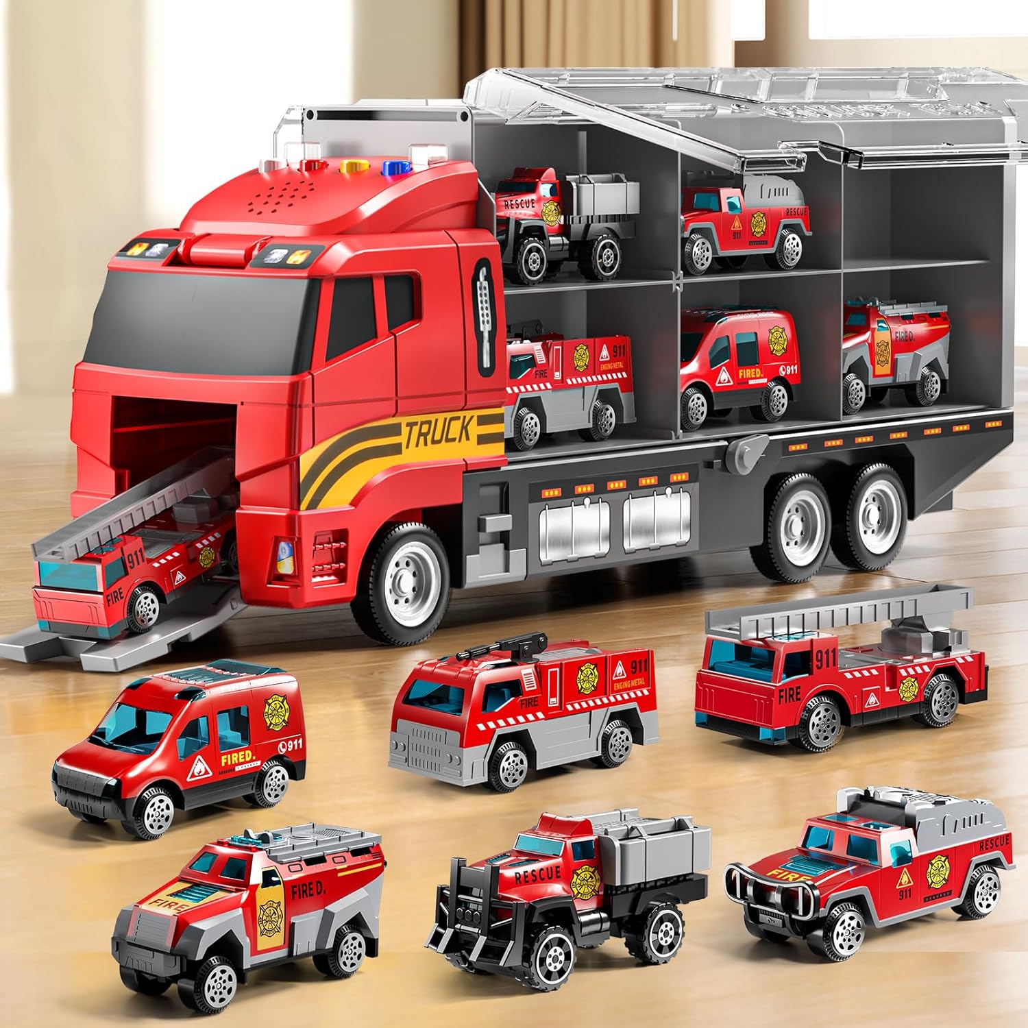 Thumbnail 6 de NIPLOOOW Construction Truck Toy Set for Ages 3-5 🚚