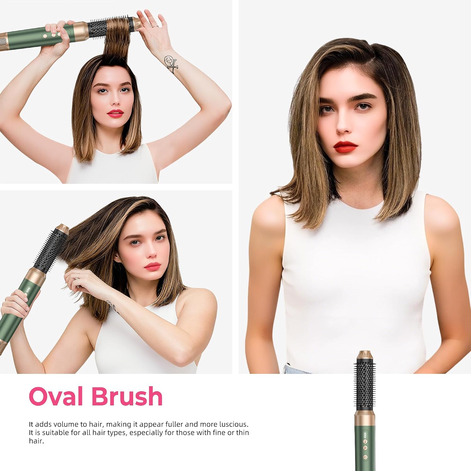 Thumbnail 6 de Atopskins 7-in-1 Airstyler Pro – Warmluftbürste Set mit Diffusor, Glätteisen & Lockenaufsatz