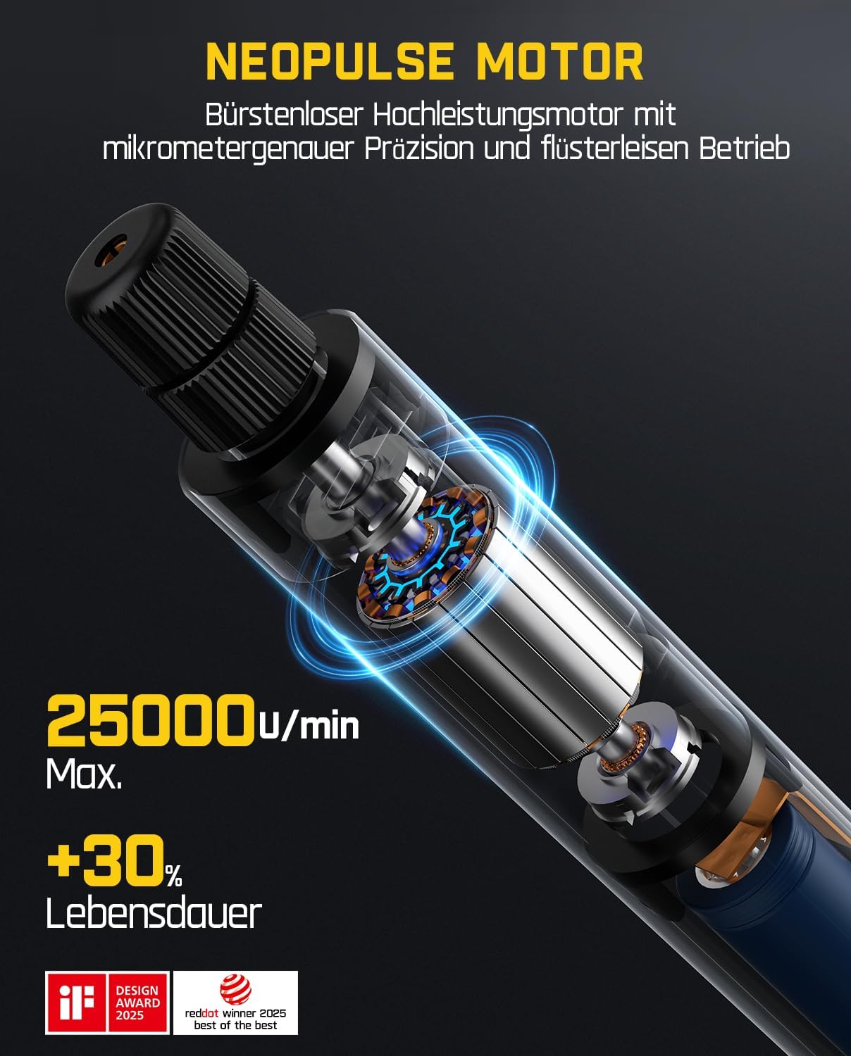 Detalle 2 de Fanttik F2 Master Mini Multifunktionswerkzeug 25.000 U/min