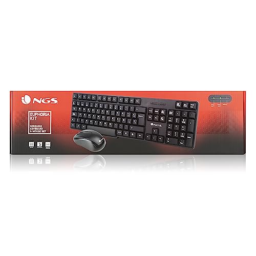 Thumbnail 6 de NGS Euphoria kit inalámbrico 2.4 GHz QWERTY español (ratón + teclado) negro