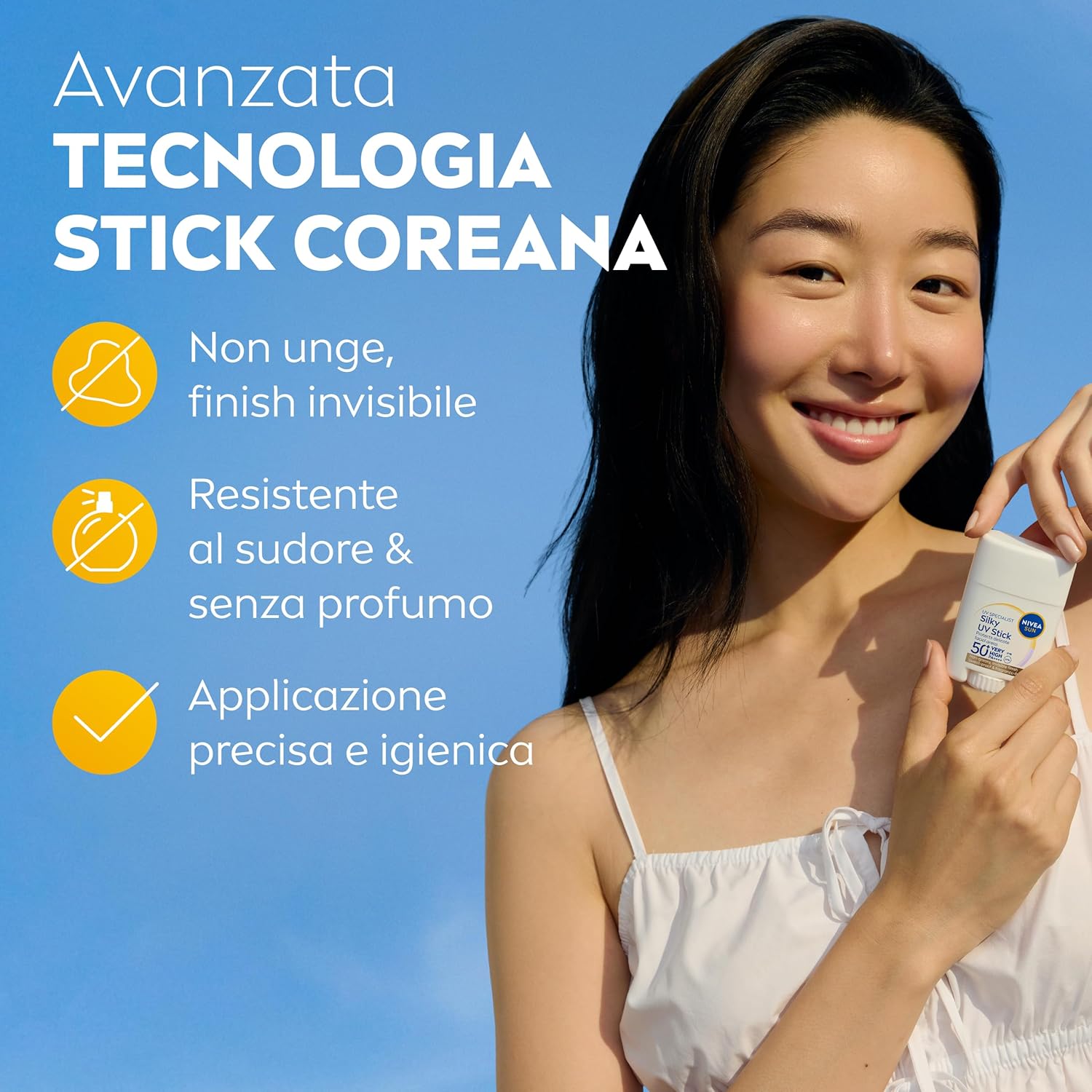 Thumbnail 2 de NIVEA SUN UV Viso Specialist Stick UV Effetto Seta SPF 50+ 15 g