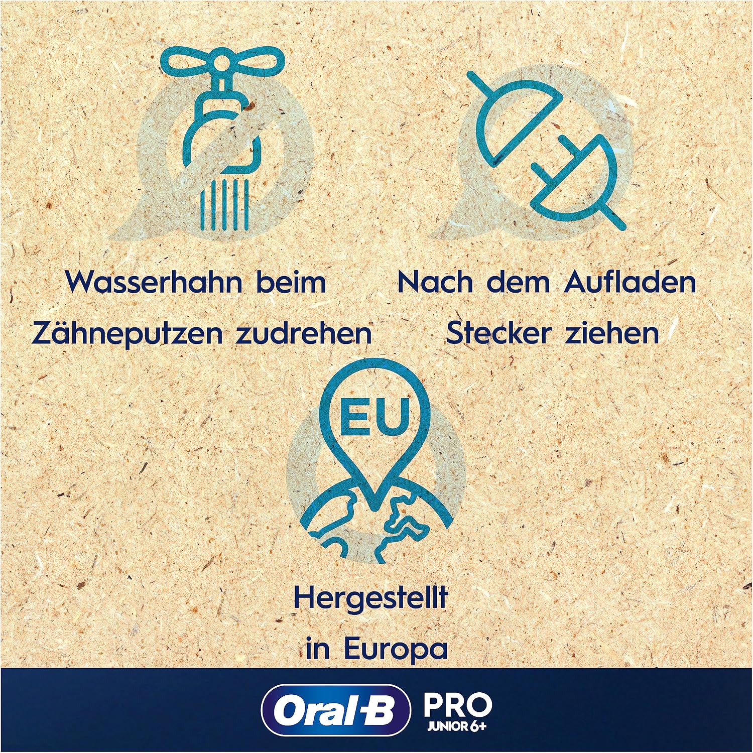 Thumbnail 6 de Oral-B Pro Junior Elektrische Zahnbürste für Kinder (6+) – Designed by Braun, Grün