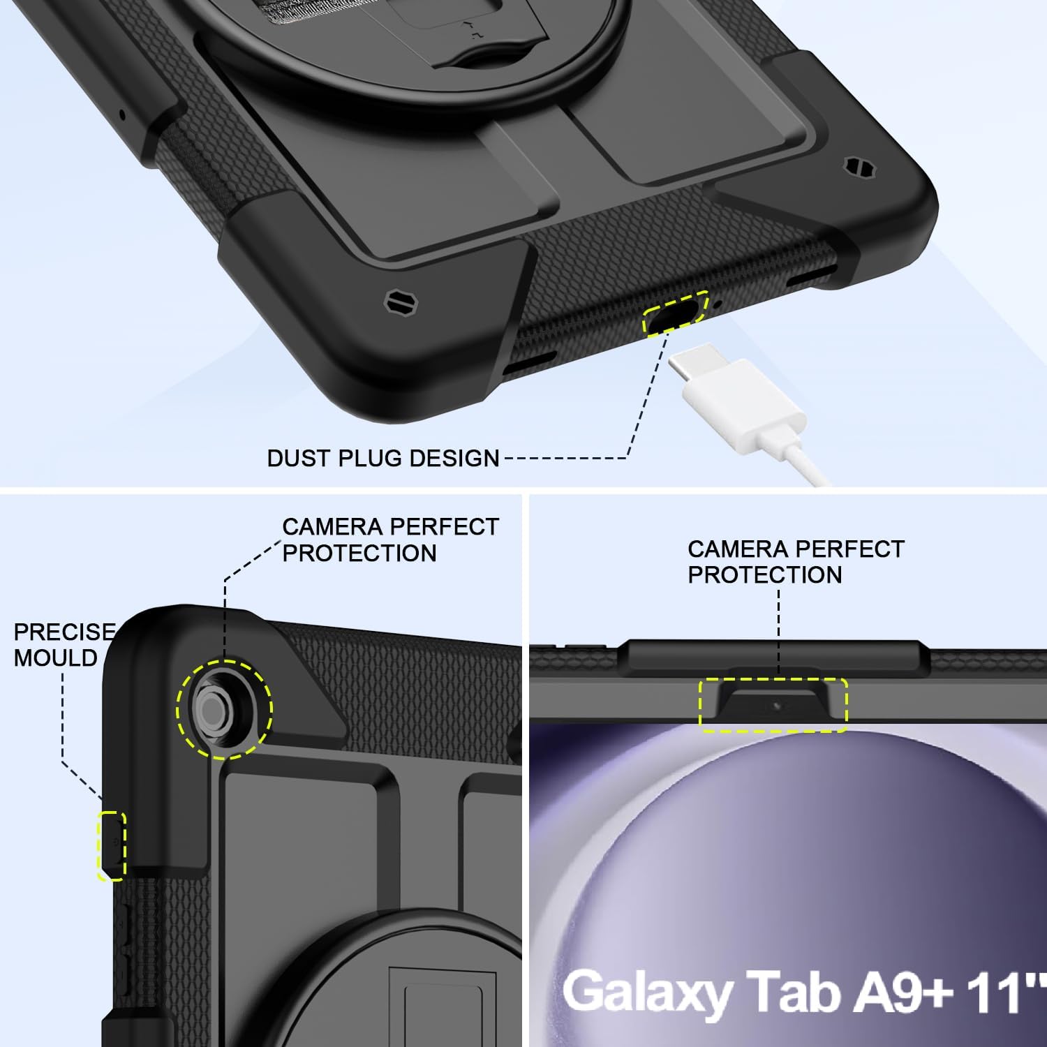 Thumbnail 4 de Samsung Galaxy Tab A9+ Case 11" shockproof with strap