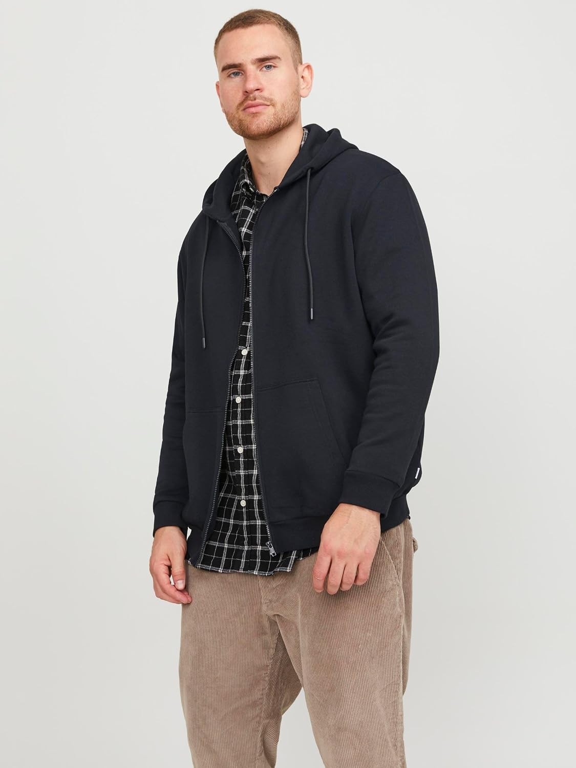 Detalle 2 de JACK & JONES Zip Hoodie 61% poliéster 39% algodón