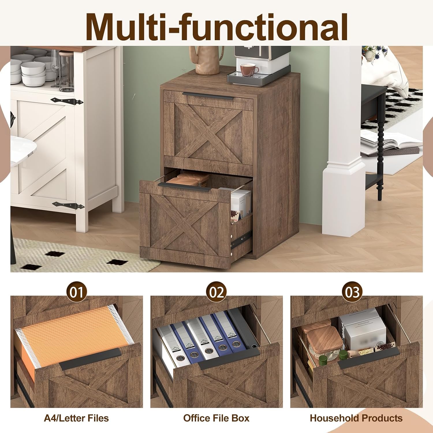 Thumbnail 4 de FATIGOS 2-Drawer Filing Cabinet