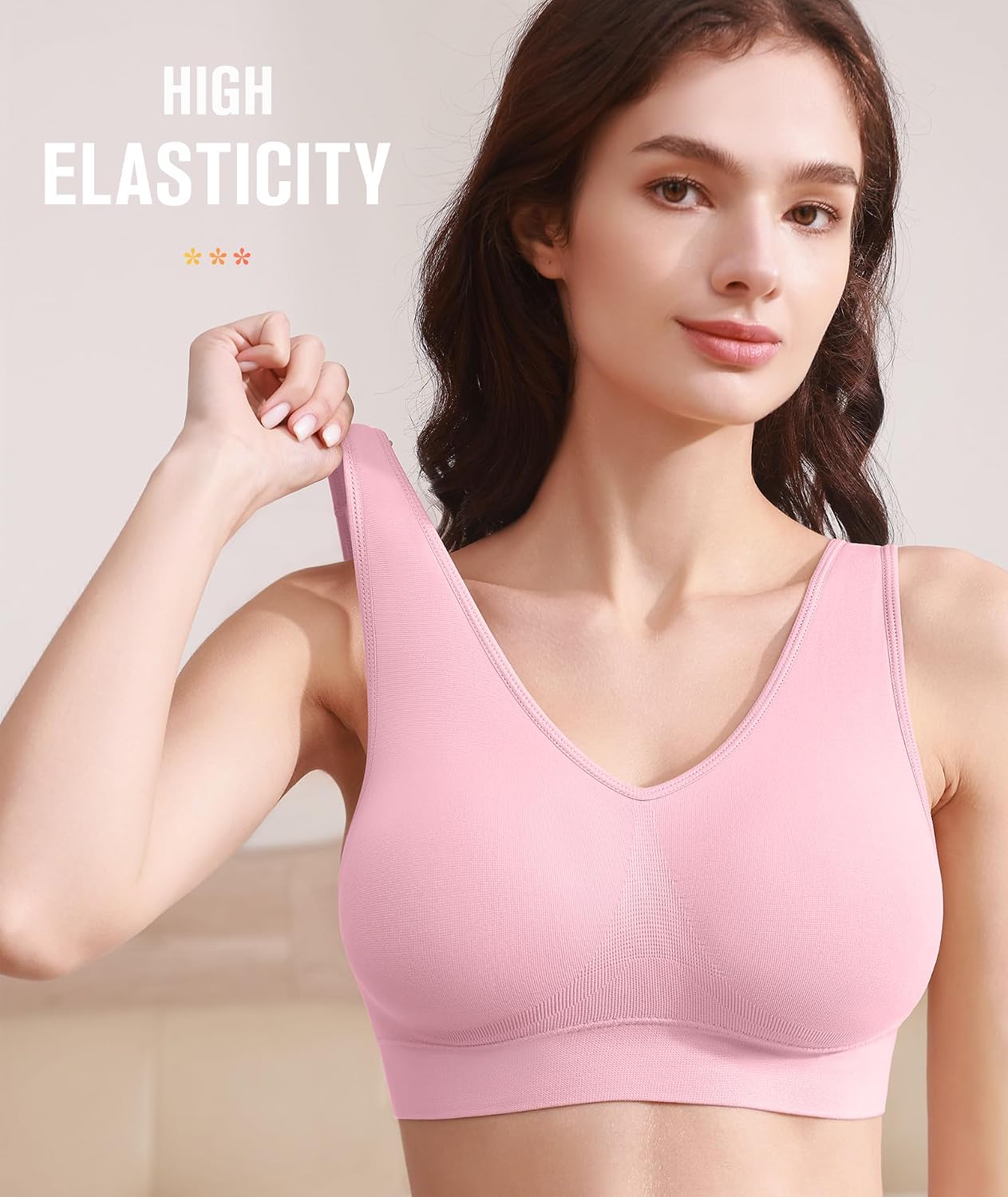 Detalle de BESTENA Sports Bra with Removable Pads