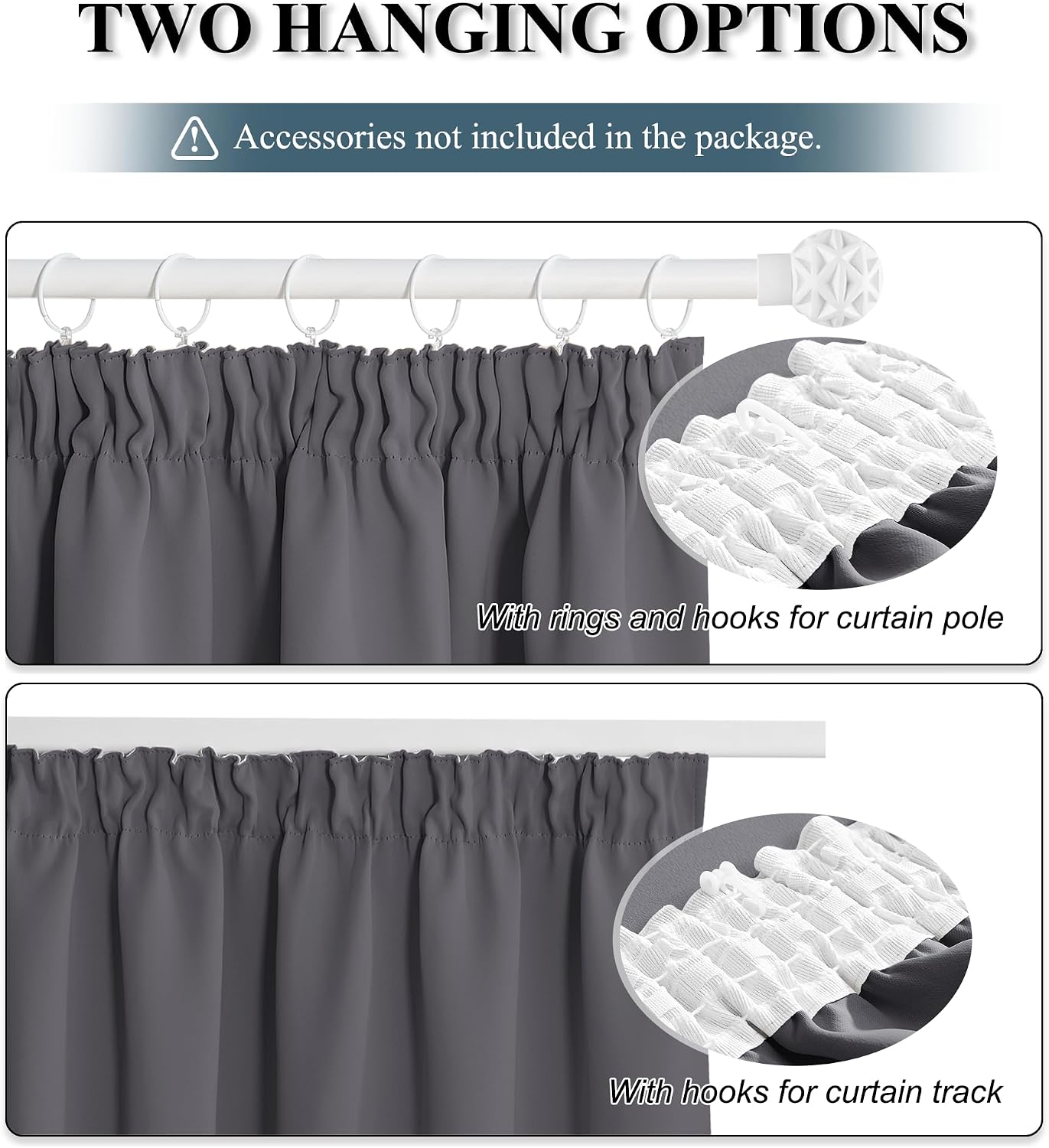 Thumbnail 3 de PONY DANCE Pencil Pleat Blackout Curtains 90x54 🏠