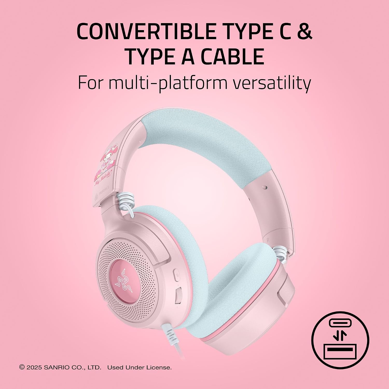 Thumbnail 5 de Razer Kraken V4 X My Melody Edition Wired Gaming Headset