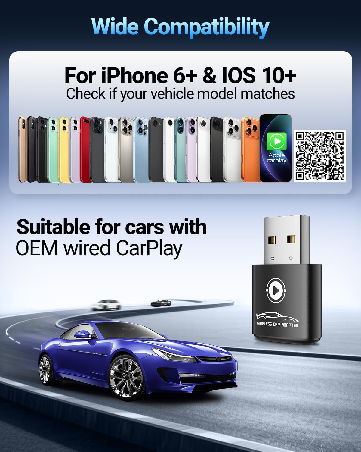 Thumbnail 4 de vnilrgle Wireless CarPlay Adapter 2026