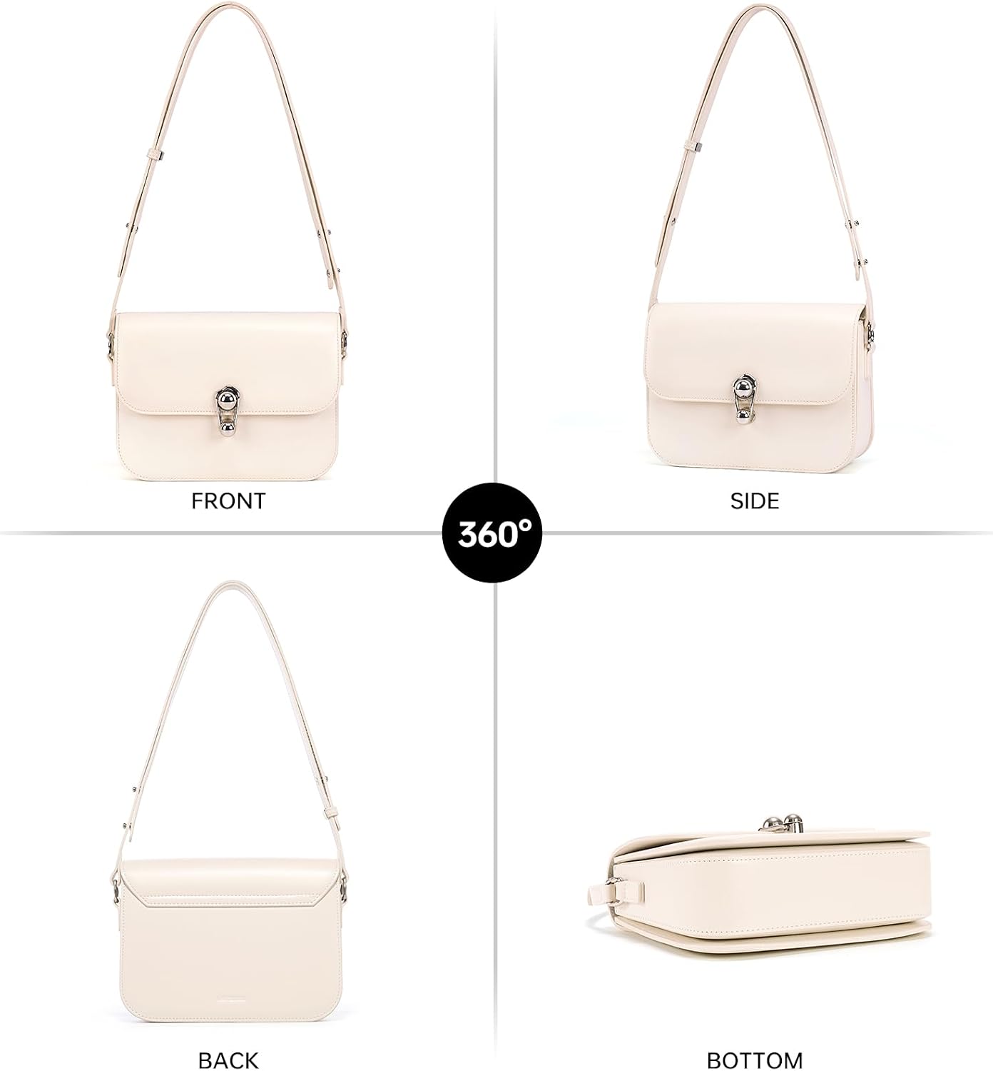 Detalle de LA FESTIN Crossbody Bag in Split Leather