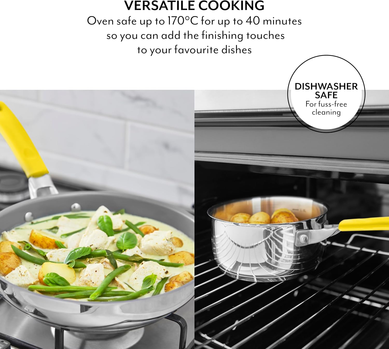Detalle 2 de Sur La Table Colour Me Happy 5 Piece Yellow Cookware Set (SLT800310YLW)