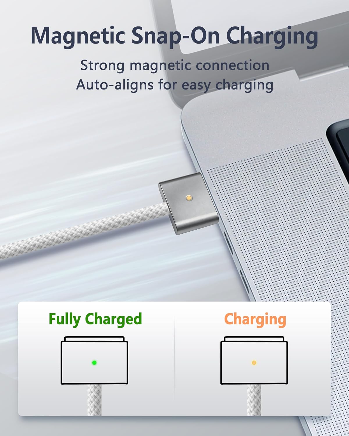 Detalle de DERLULU Magnetic Charger Cable, 6.6 ft