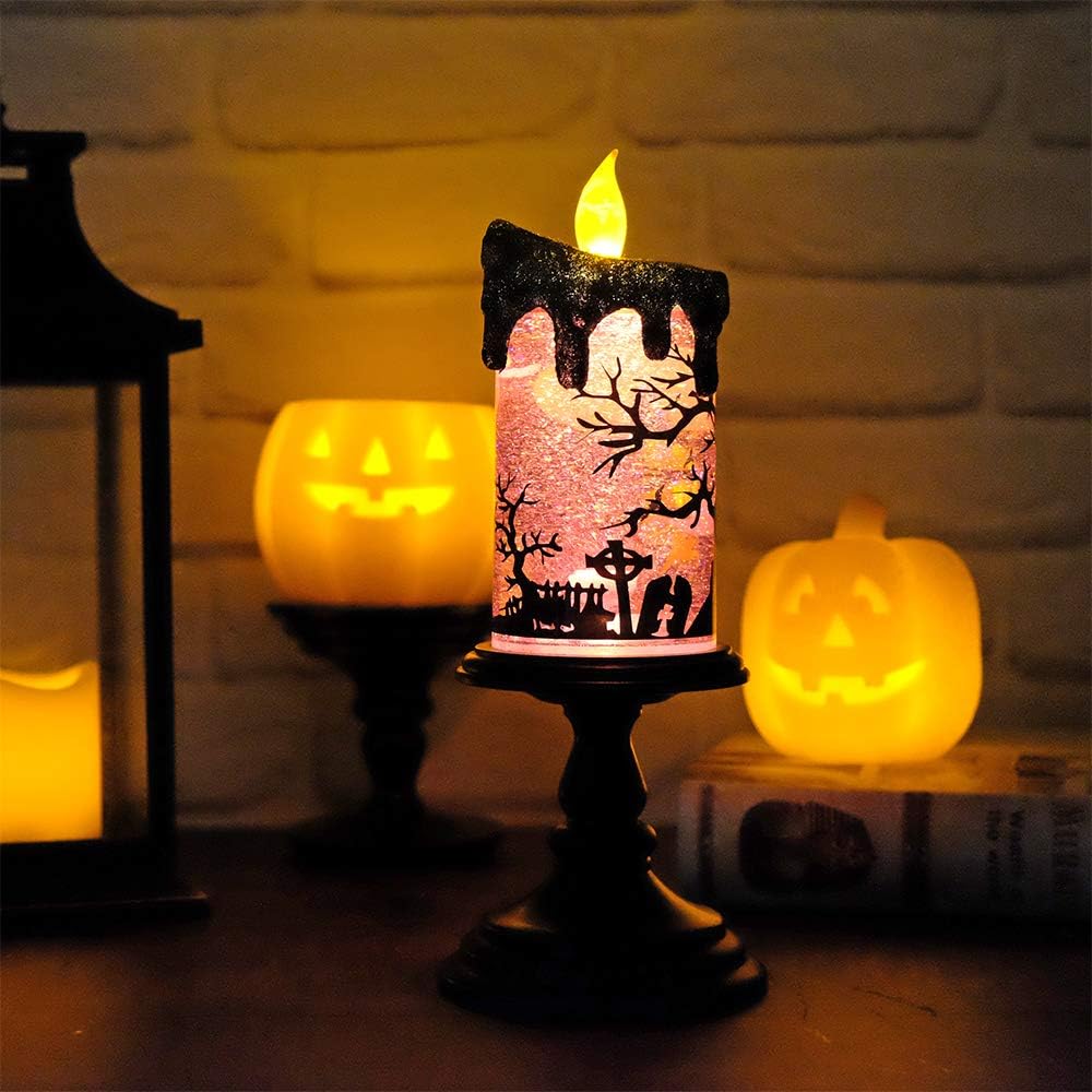Thumbnail 6 de Eldnacele snow globe candle, 4-inch diameter