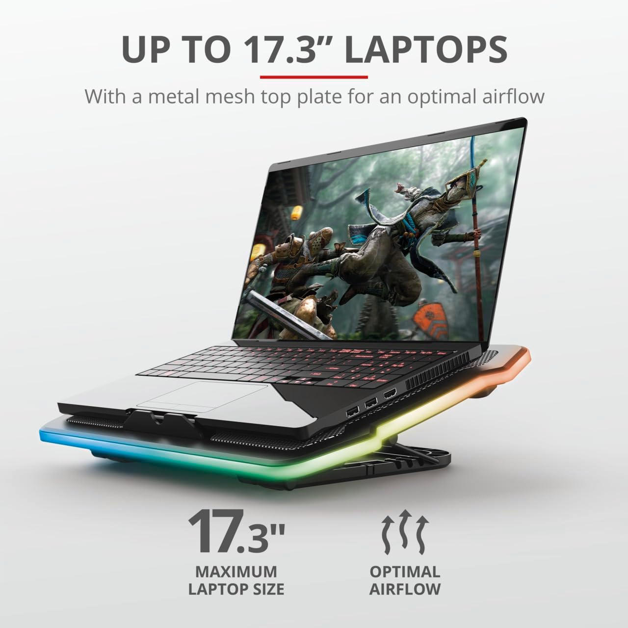Detalle 2 de Trust GXT 1126 Aura Laptop-Kühlständer bis 17,3 Zoll