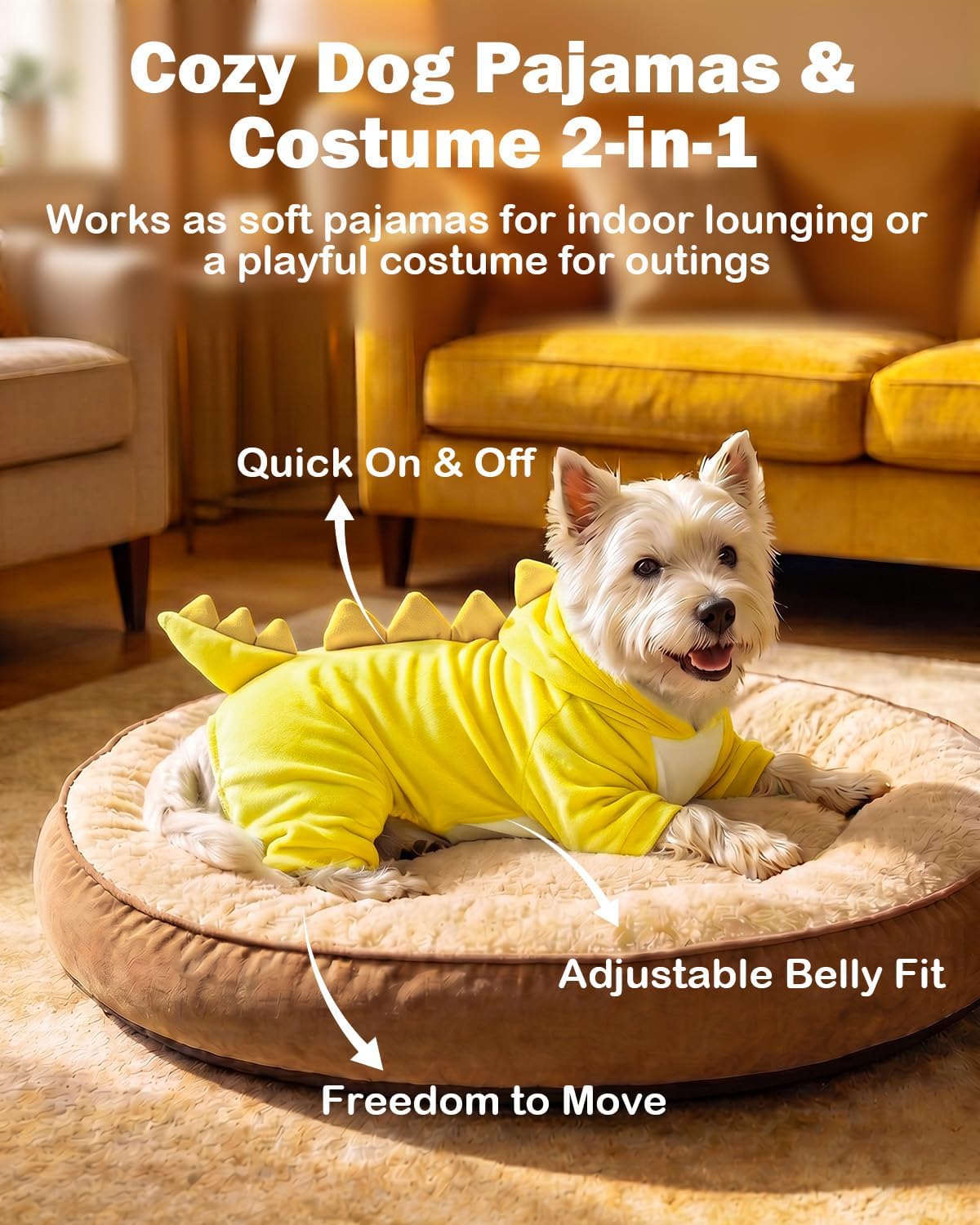 Detalle de CuteBone Pet Costume Onesie XS