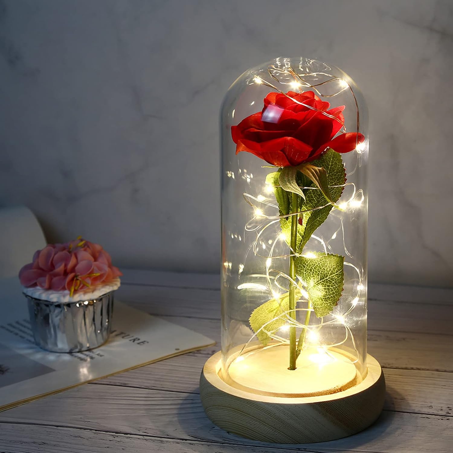 Detalle de Dream Loom Die Schöne und die Biest Rose 🌹