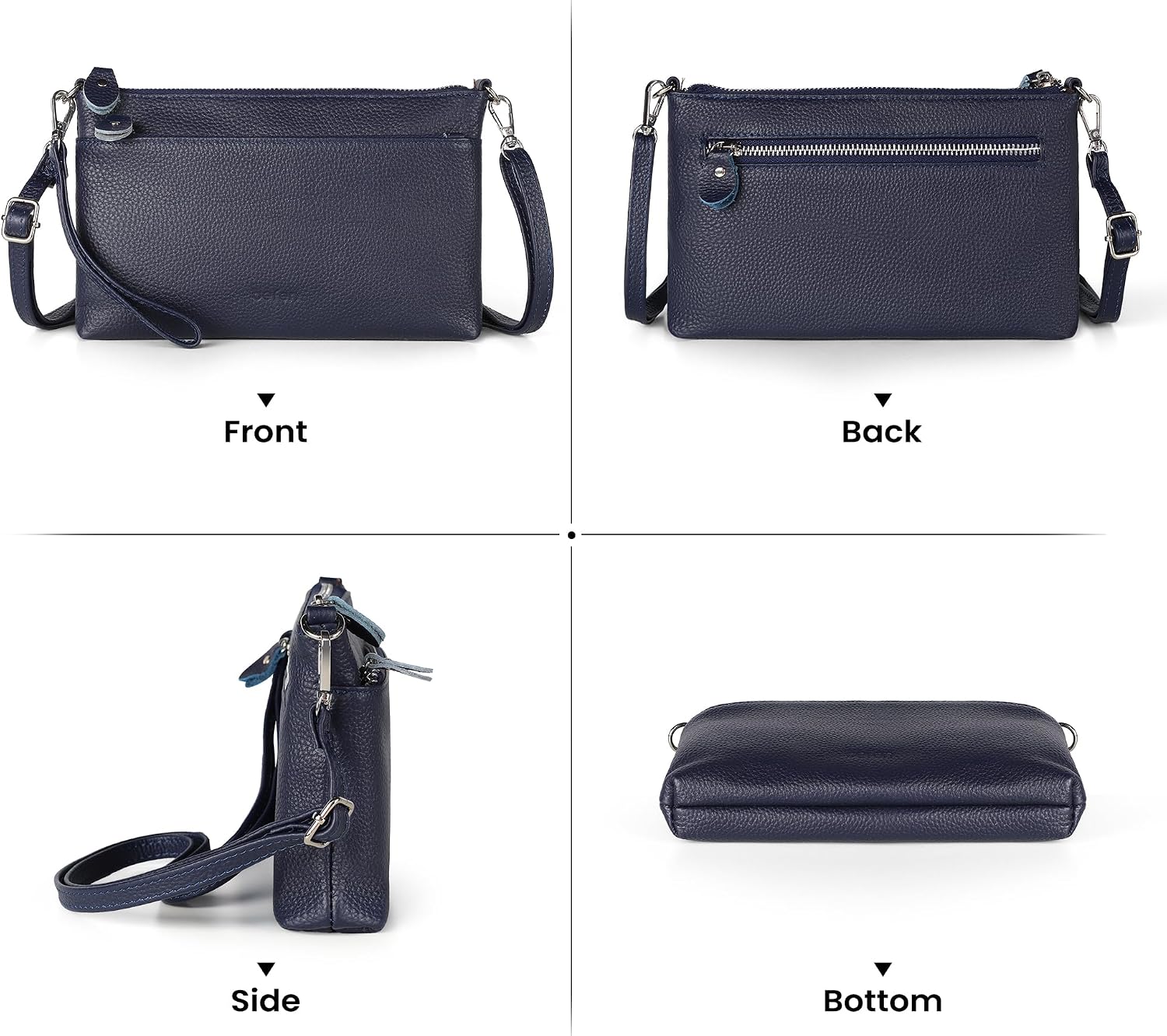 Thumbnail 5 de befen Genuine Leather Cross Body Bag for Women — Small Phone Bag with RFID, 2 Straps