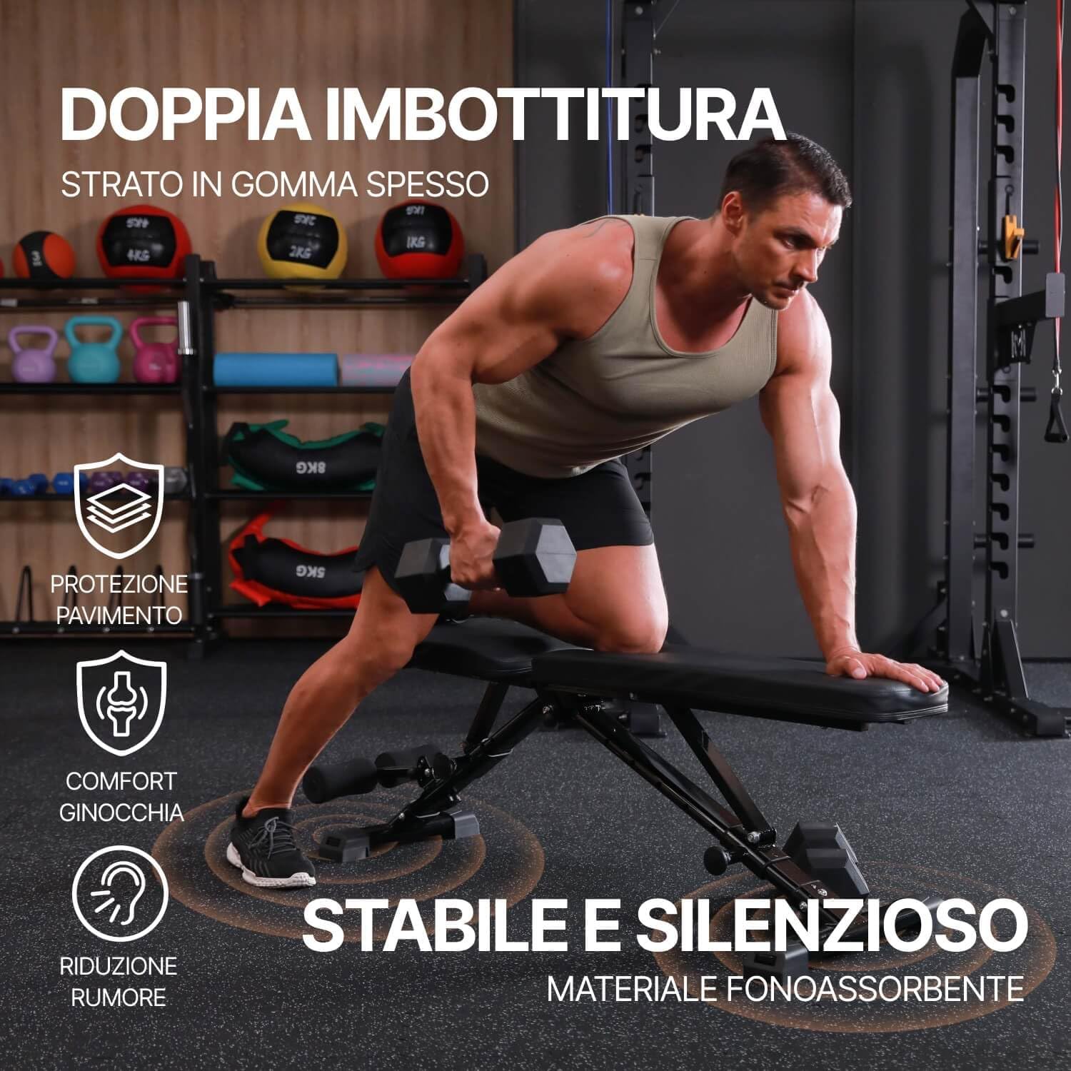 Thumbnail 3 de AIRHOP Losetas de Caucho para Gimnasio 🏋️‍♀️ 24 Pzs. 60x60cm