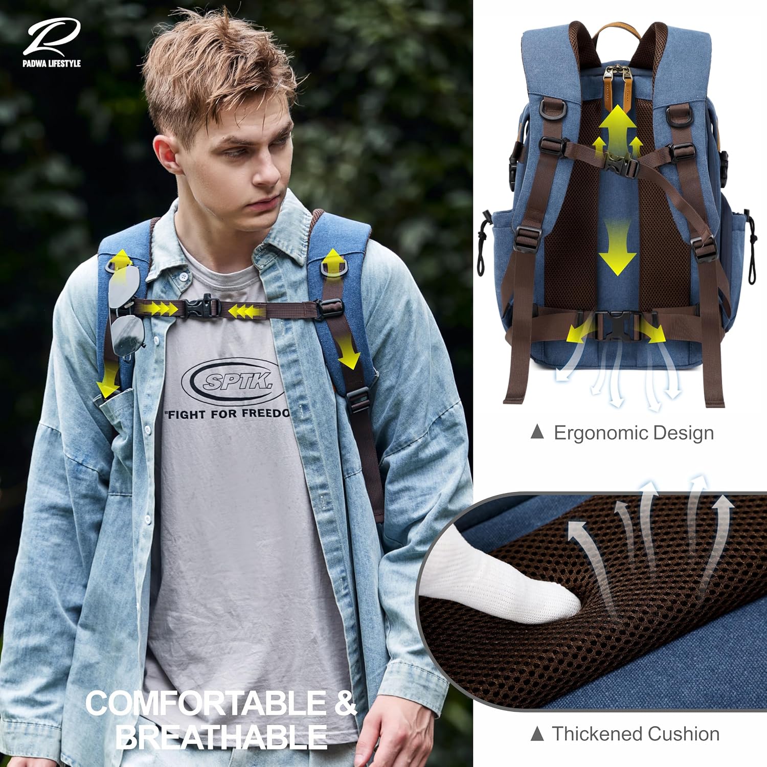 Detalle 1 de Padwa Lifestyle Kamerarucksack 16 Zoll