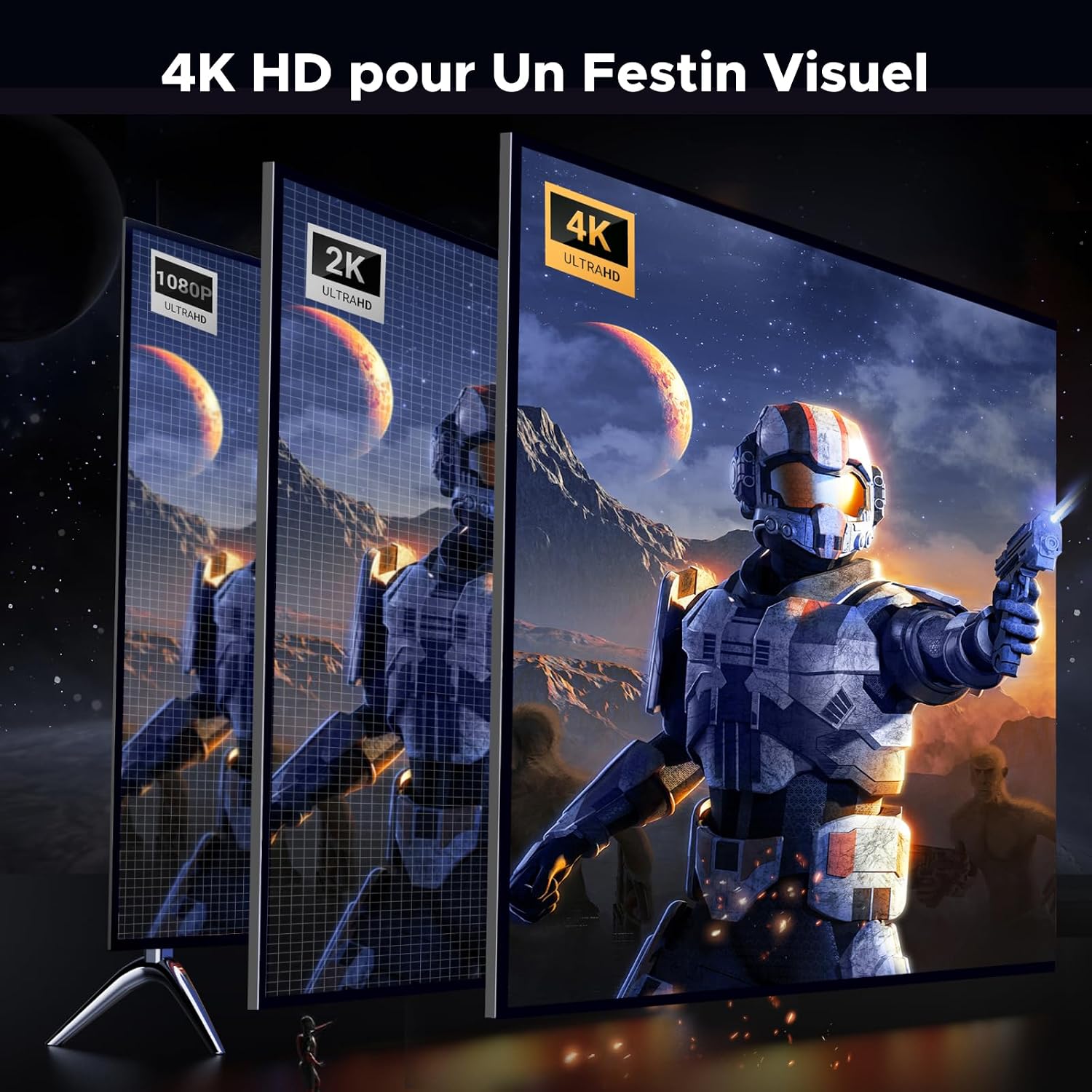 Thumbnail 1 de UGREEN DisplayPort-naar-HDMI-adapter, 2 stuks, 4K 30Hz en nylonkabel